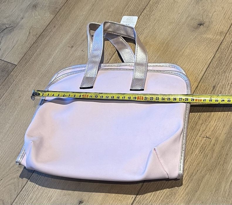 Torebka różowa Primark na kosmetyki i drobiazgi i notesik JEDNOROŻEC