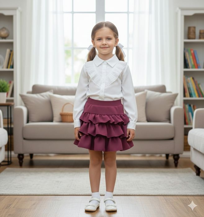 Koszula biała dla dziewczynki