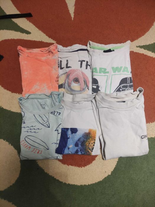 Koszulka z krótkim rękawem 6 sztuk 134