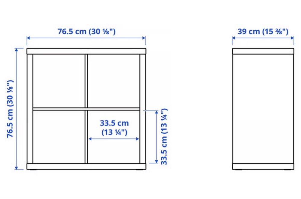 Estante branca KALLAX Ikea