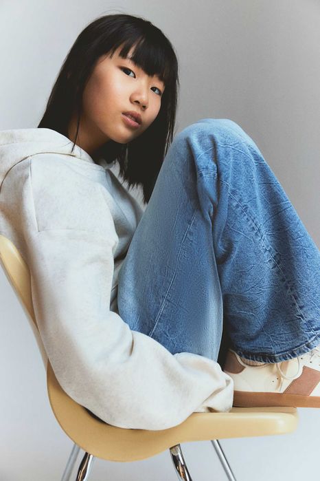 Szerokie jeansy baggy H&M 158 szwedy