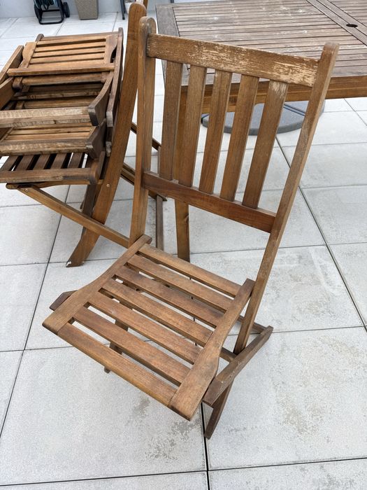 Conjunto Exterior Mesa e 6 Cadeiras