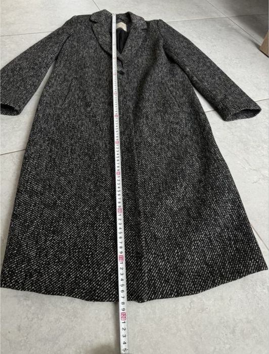 Пальто длинное шерстяное размер м zara basic италия