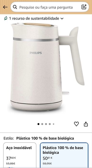 Chaleira de água | Philips | Edição Eco Conscious, 1,7 L
