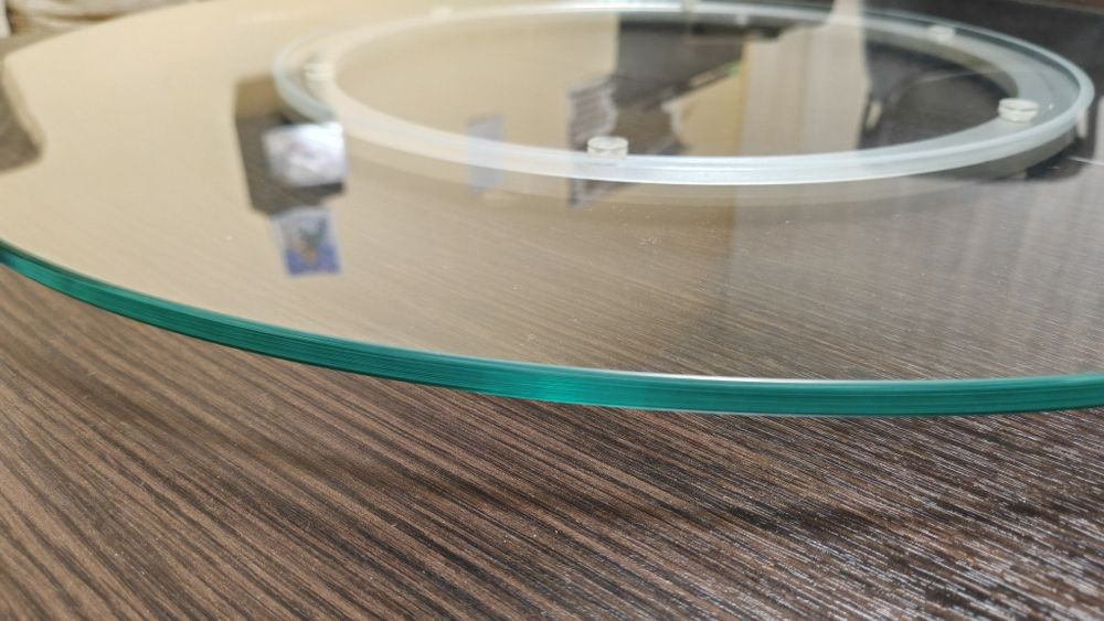 Lazy Susan. Поворотна скляна стільниця. Китайська традиційна.