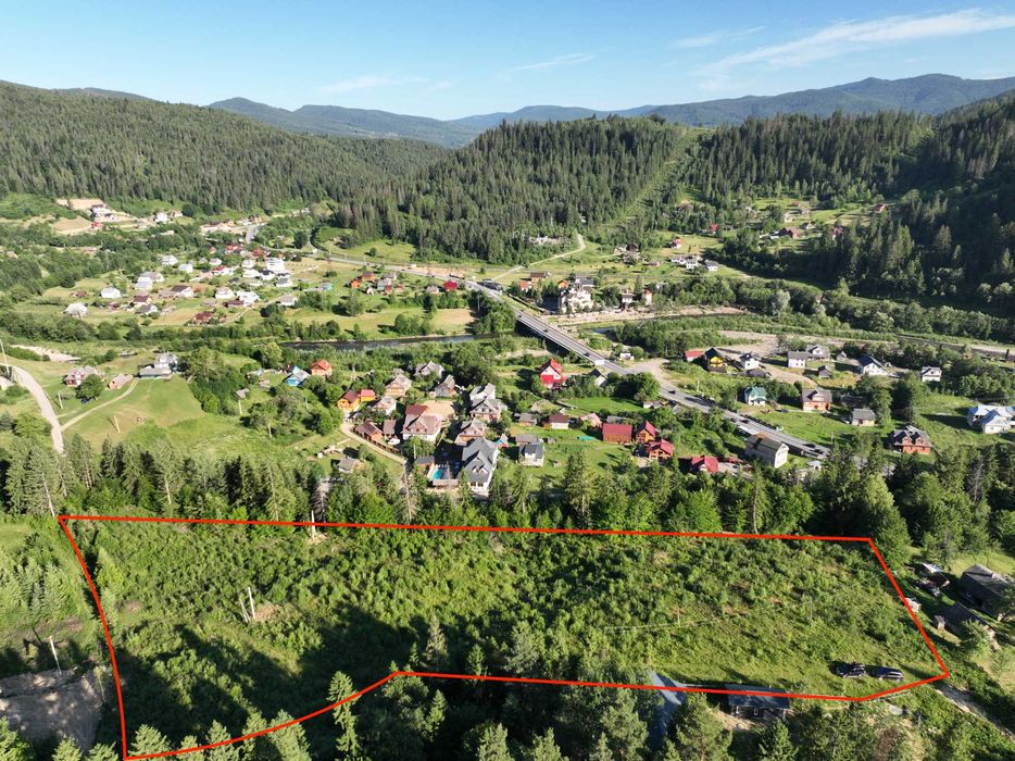 Земельна ділянка 130 соток, м.Яремче (Хижки), поділ від 0,10 га