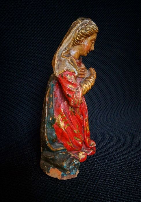 Santa Terracota Policromada Séc XVIII XIX