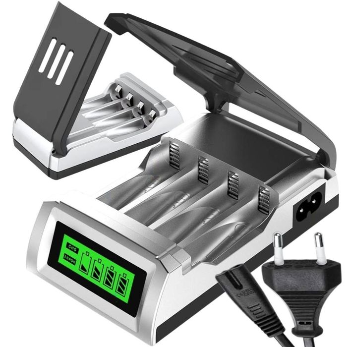 Szybka ładowarka do akumulatorów baterii paluszków aa aaa automatyczna