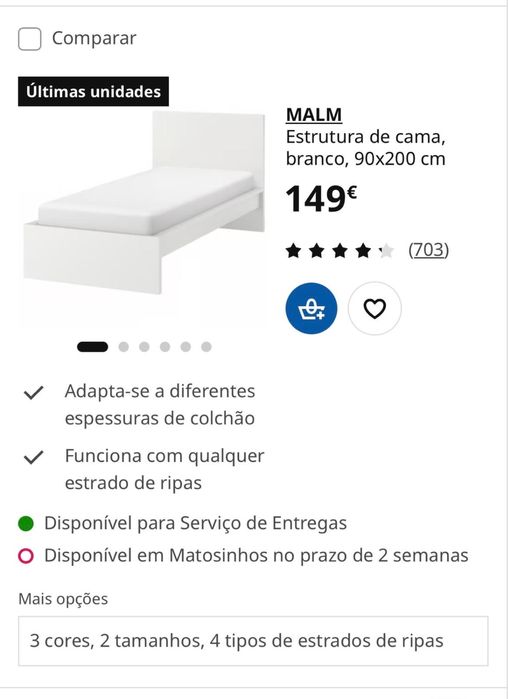 Cama 90x200 Ikea