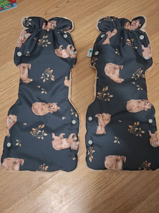 Mufki do wózka ocieplacz na ręce marki dot and panda