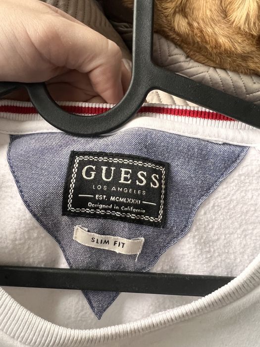 Biala meska bluza guess L