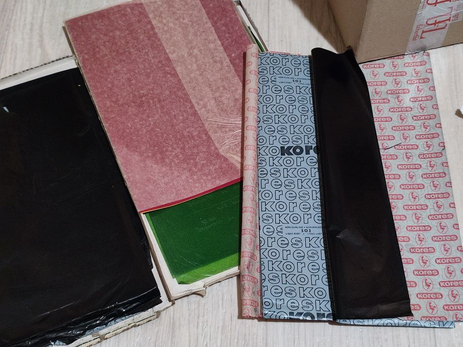 Копирка черная, фиолетовая