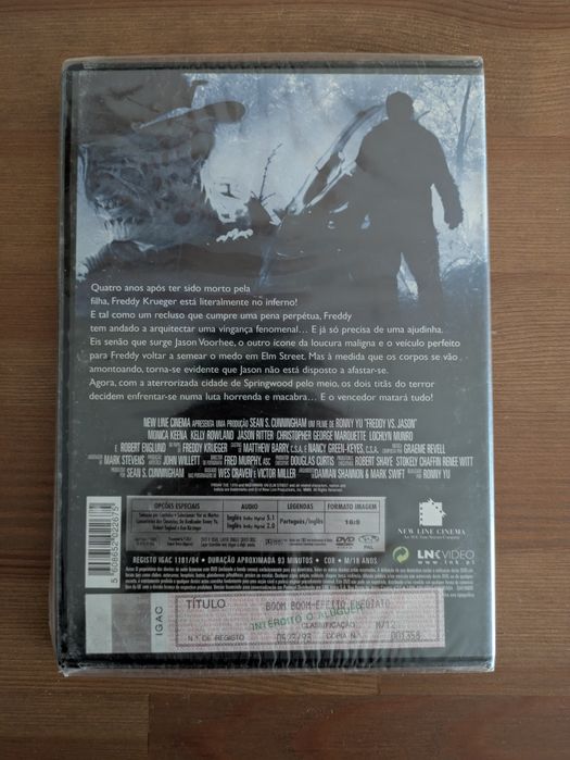 DVD NOVO e SELADO - "Freddy contra Jason" 2003
