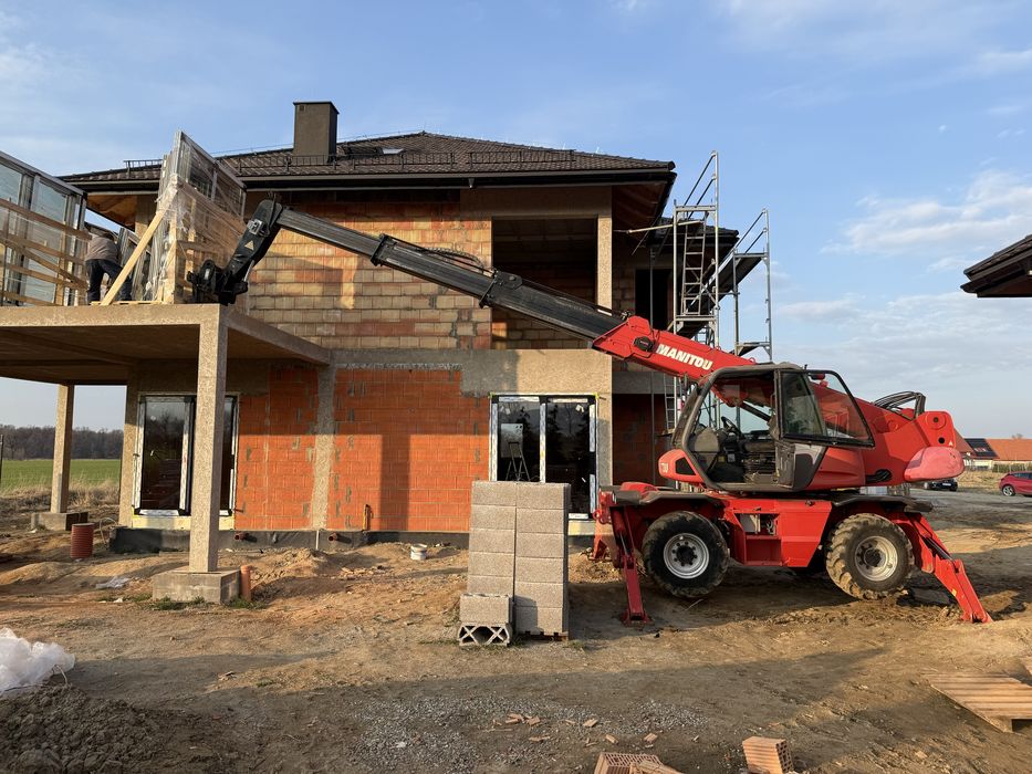 Usługi koparko ładowarka cat444prace,roboty ziemne załadunek,niwelacja