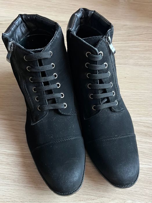 Buty męskie trzewiki czarne