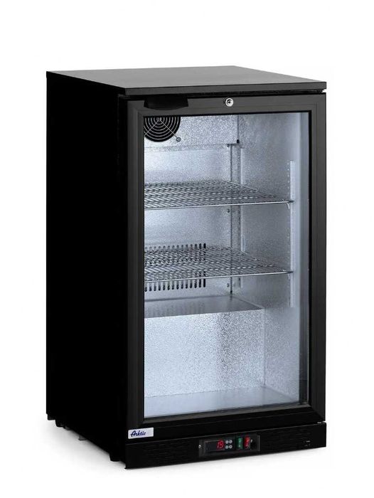 Arktic/Hendi Lodówka/Chłodziarka barowa 118 l 1-drzwiowa LED czarna