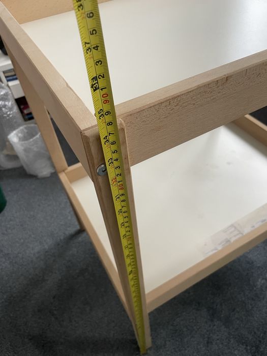 Wolnostojący drewniany przewijak dla niemowlaka dziecięcy