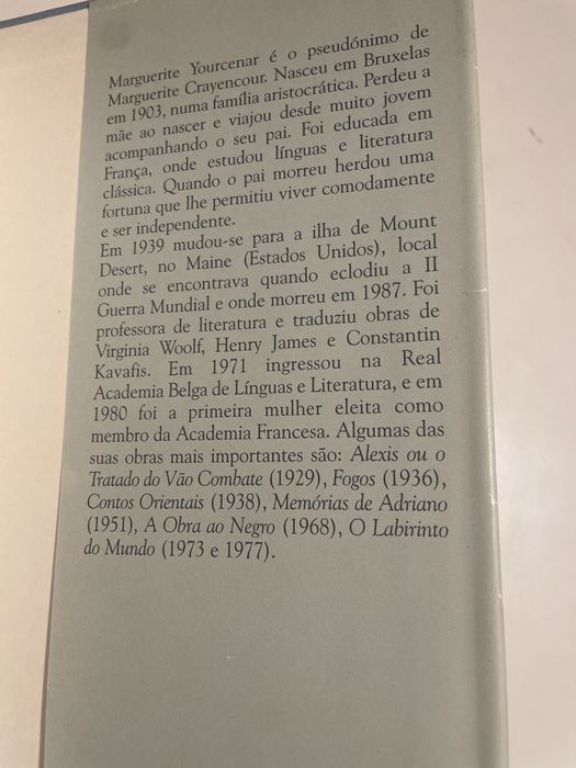 A obra ao negro de marguerite yourcenar