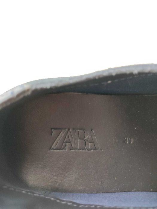 Sapatos homem camurça preta ZARA Nº39 (novos)