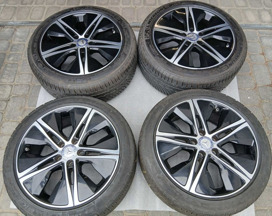 Koła alu Mercedes C klasa W205 opony zimowe 245/45R18 225/45R18 18" 5x112 Oryginał