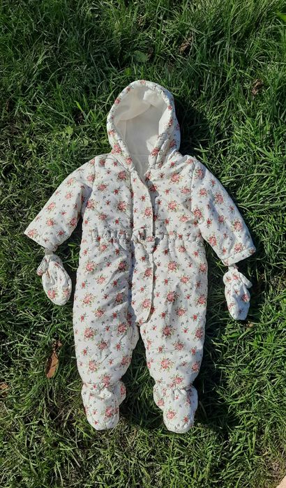 Осінній комбінезон. Теплий. Дівчинка. 74 р (6-9 міс)