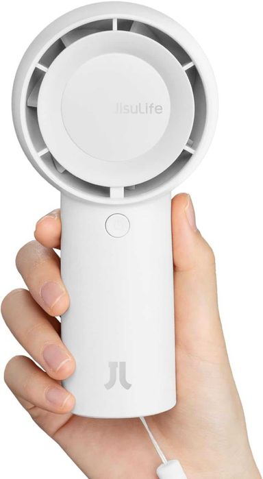 JISULIFE Turbo wentylator ręczny z akumulatorem