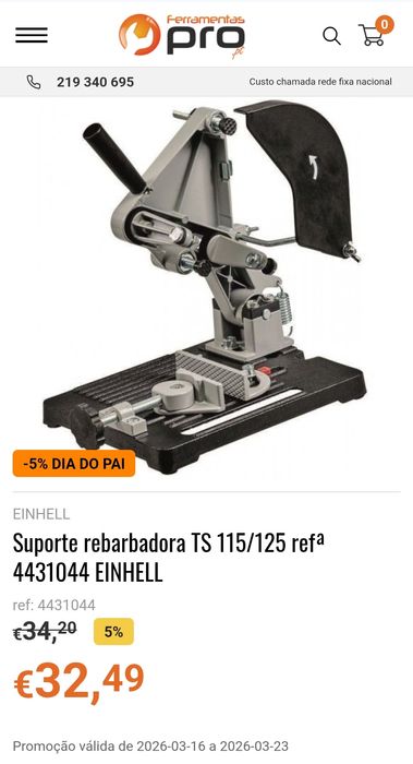 Suporte rebarbadora