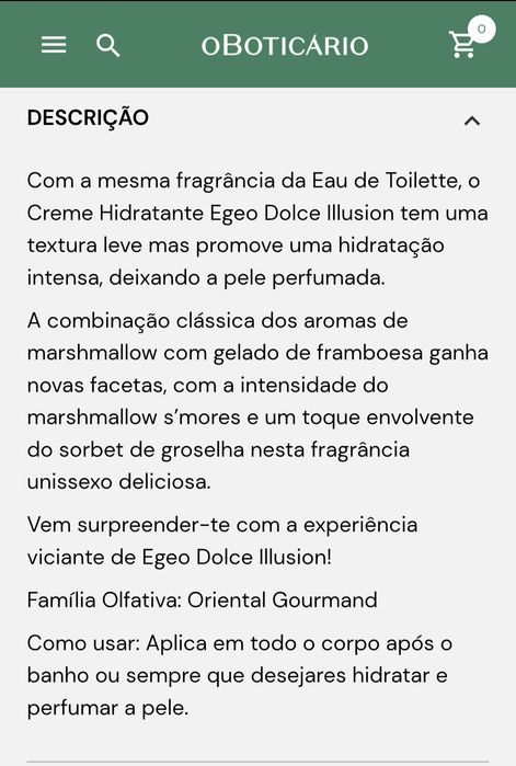 Creme Hidratante Corporal Egeo 250g Boticário