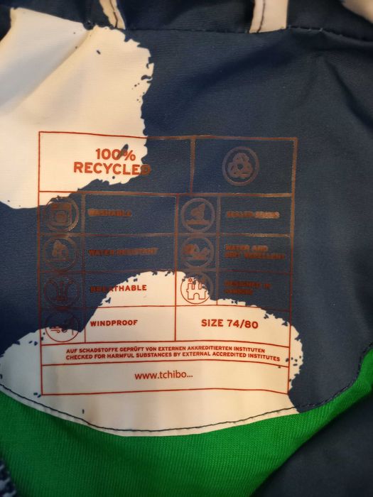 Tchibo kurtka przeciwdeszczowa rozmiar 74 / 80