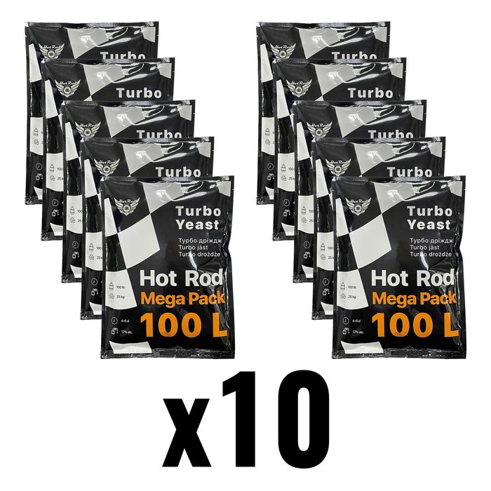 Турбо-дріжджі Hot Rod Mega Pack | 10×100 л | Професійний набір