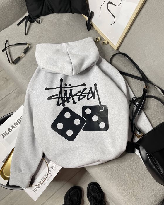 Базове оверсайз худі stussy. Біг лого на спині. Худі стусі