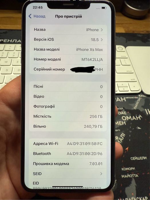 iPhone XS Max 256 GB Silver