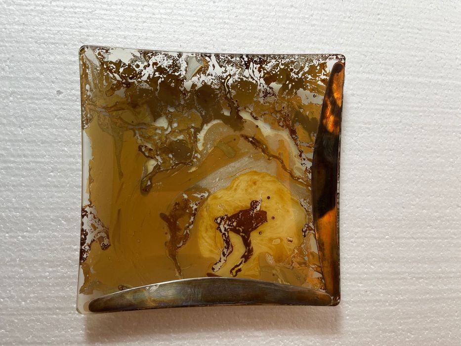 Cinzeiro em Prata e vidro