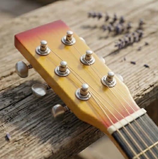 Klasyczna Gitara Drewniana dla Dzieci 6 Strun + Kostka do Nauki Gry