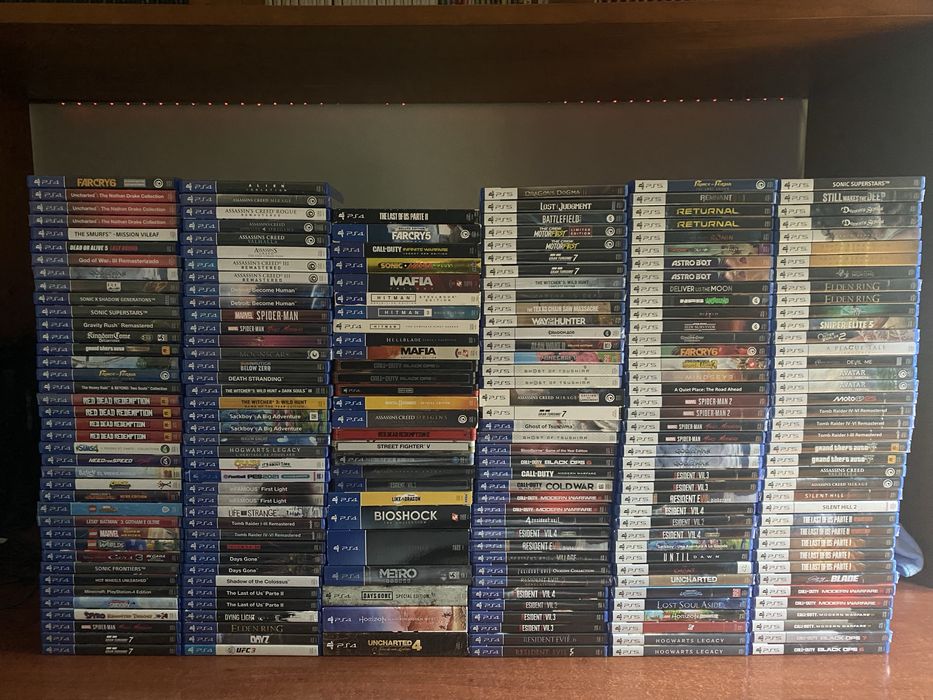 Lote de jogos PS5 e PS4