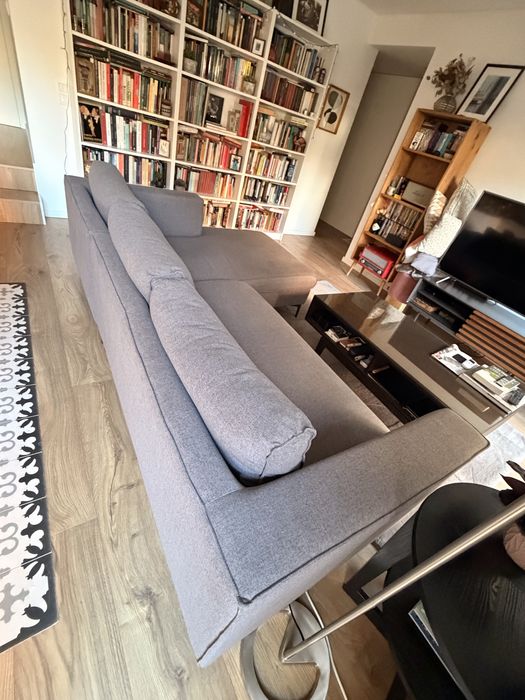 Sofá Chaise Longue Cinzento 238 cm | 2 Módulos | 300€