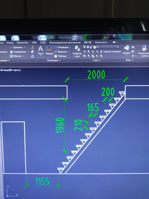 Косоур металевий з профільної труби 100х80