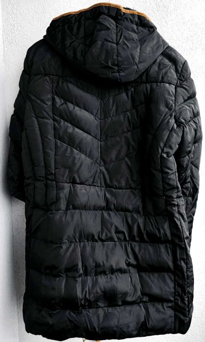 Kurtka zimowa, płaszcz pikowany czarny plus size 46