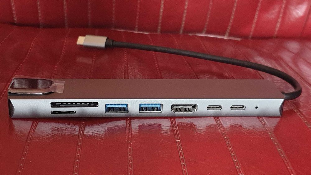 Хаб для планшета, смартфона, MacBook, PC с HDMI и LAN портами