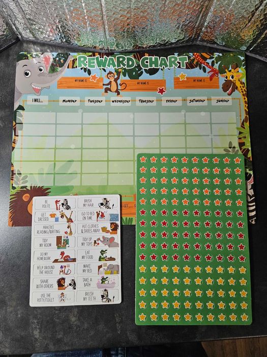 Magnetyczna tablica nagród wielokrotnego użytku motywacyjna