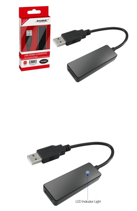 conversor USB compatível com PS4, PS3, Xbox 360, Xbox One X/S n-Switch