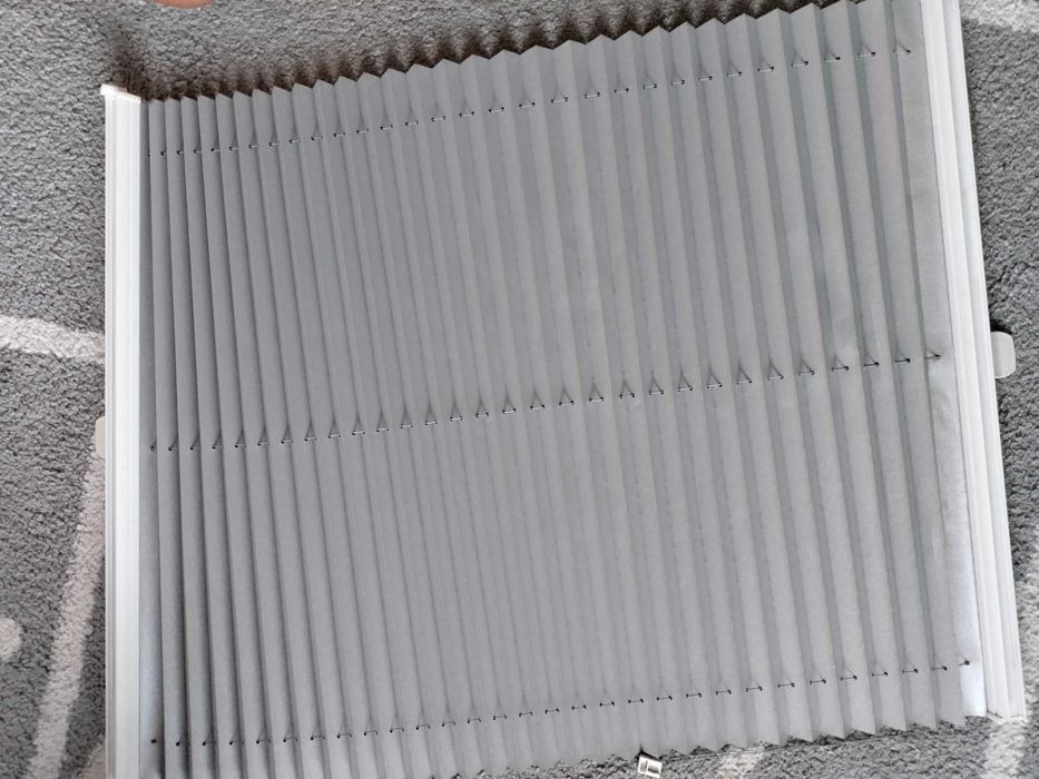 Roleta plisa szara sztuk dwie