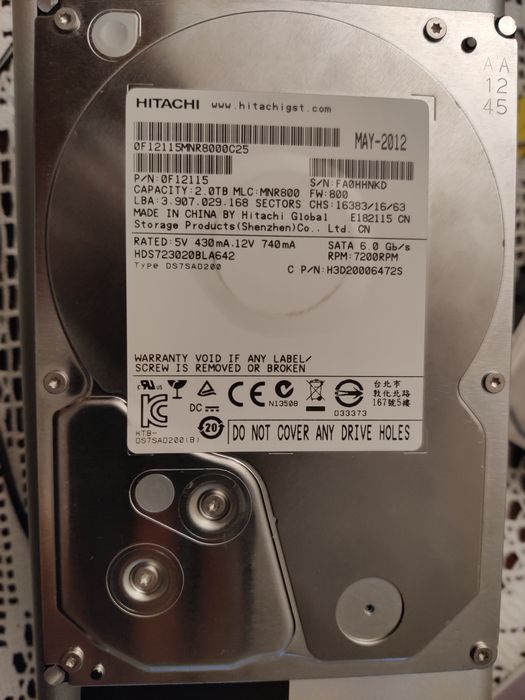 caixa HDD externo (G-Raid thunderbolt)