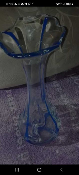 Wazon Sękacz PRL Huta Szkła Ząbkowice