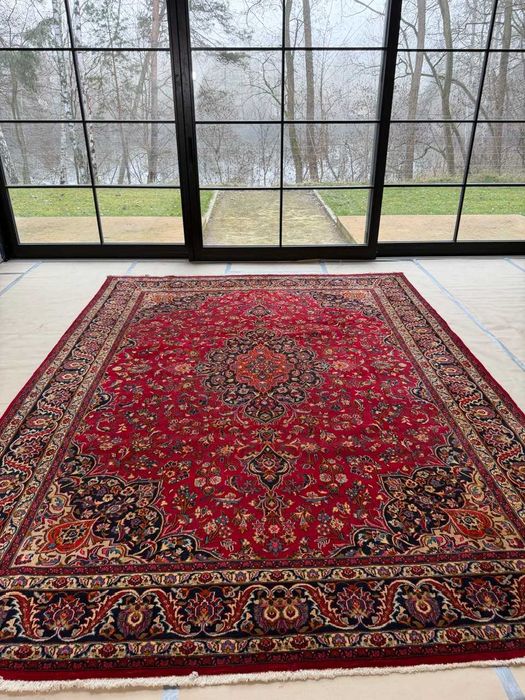 Nowy VINTAGE Dywan Wełniany Perski Iran Keshan 390x290 galeria 18 tyś