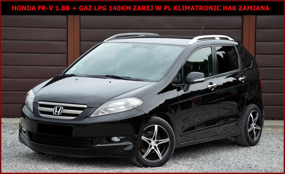 Honda FR-V 1.8 Benz + Gaz LPG 140KM Zarej w PL Klimatronic Hak Zamiana