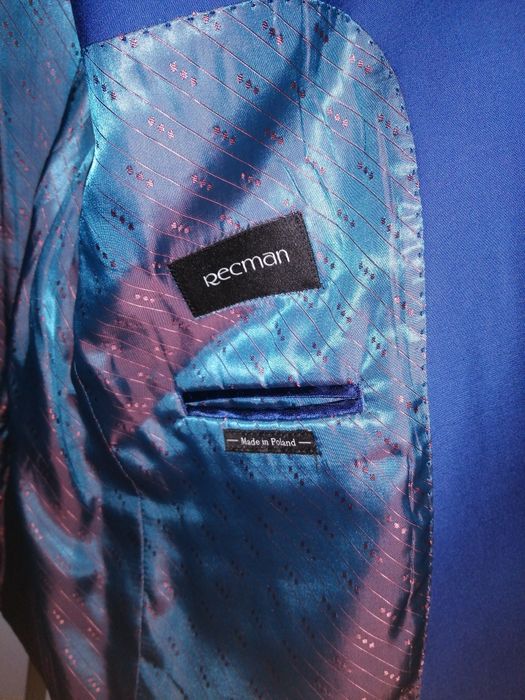 Garnitur Recman piękny niebieski kolor