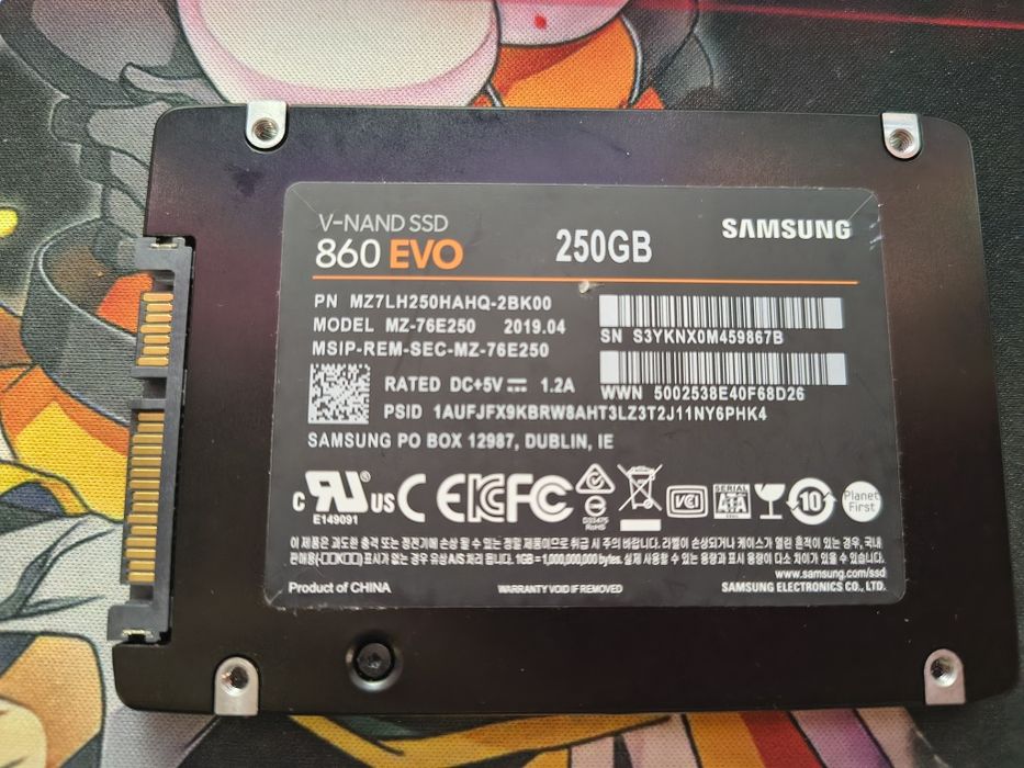 Ssd Samsung 250gb NVMe /2.5