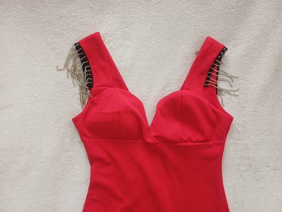 Czerwona sukienka mini S/M