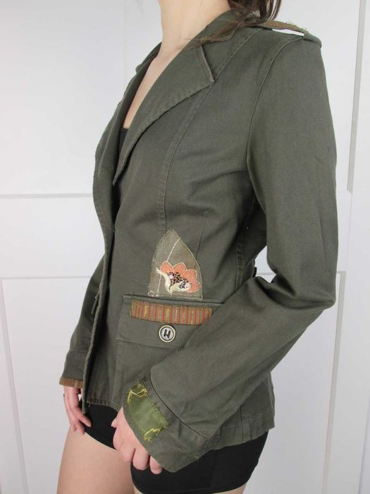 Sfizio włoska marka premium nowa kurtka żakiet katana bawełna S M